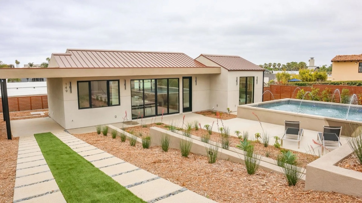 New build with pool by Cali Dream Construction